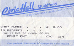 Guildford Ticket 1989